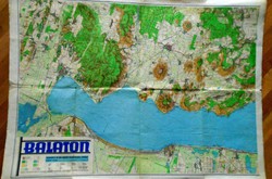Balaton - iskolai térkép 1930