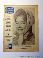 1967 5 29  /    Dallos Szilvia  /  RÁDIÓ és TELEVÍZIÓ ÚJSÁG  /  Ssz.:  15090