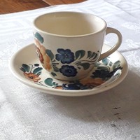 Ceramic coffee cup and plate