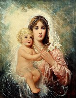 Bihari Emma: Mária a gyermek Jézussal