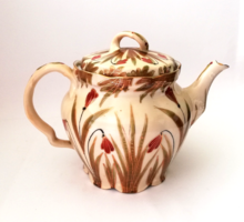 Very rare! Antique pfeiffer & löwenstein versailles porcelain large teapot with spout