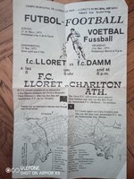 Foci plakát barátságos európai meccsek 1973 Lloret de Marban