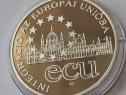 ECU 1000 Ft-Országház ezüst 31,46 gramm 0,925 PP