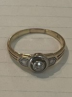 Ardeco brill gyűrű 14 kr aranyból készítve szép allapotban eladó!Ara:50.000.-