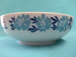 Alföldi kék virág mintás porcelán tál