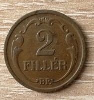 2 Fillér 1938 BP.