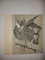 Vogel/Vogl Ferenc tusrajz, "A lélek rejtelmei sorozat", kb.20x20 cm