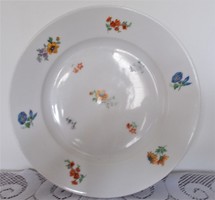 Szépséges, virágos Zsolnay lapos tányér