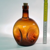 "Gschwindt" Cordial, Étvágy Likőr közepes barna likőrösüveg (1811)