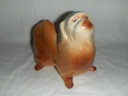 Régi orosz porcelán kutya kutyus figura hossz 12 cm (po-1)