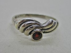 Csodaszép antik gránátköves ezüst gyűrű