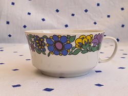 Alföldi lila-kék-sárga virágos teás csésze - pótlásnak