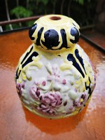 SZECESSZIÓS  LÜSZTER MAJOLIKA LÁMPABÚRA