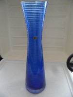Ingrid Kristall retro kék váza