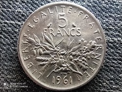 Franciaország .835 ezüst 5 Frank 1961 (id47005)
