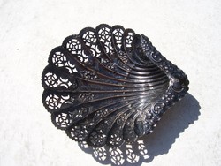 Pazar antik  sterling ezüst kagyló áttört mintával