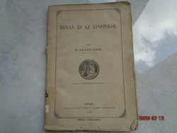 Renán és az apostolok - könyvritkaság 1886-ból!!