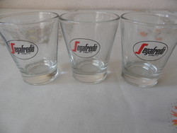 Segafredo üveg kávés pohár ( 3 db.)