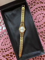 Roberta aranyozott fém eredeti szíjas női óra
