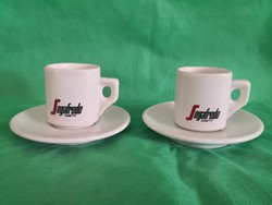Segafredo, Zanetti  2 db olasz kávés csésze aljjal