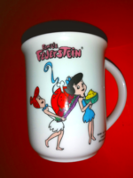 Ritka Béni és Frédi rajzfilmből Irma és Vilma csésze, bögre