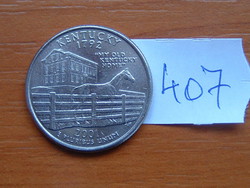USA 25 CENT 1/4 DOLLÁR 2001 / P (Kentucky) Mint, San Francisco, #407