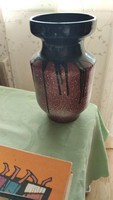 Ketamia bordó mázas váza 27 cm