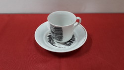 Porcelán kávés csésze bécsi képekkel