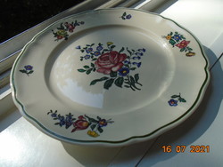 Villeroy&boch alt strassburg pink floral polychrome plate, mercury marking