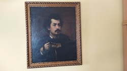 Unique Piece: Copy of Viktor Madarász's Self-Portrait (with text on the back) Painting!
