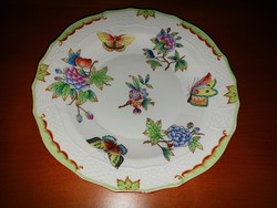 Nagyméretű antik Herendi VBO Viktória süteményes sütis tányér