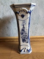 Large Dutch - delfts blauw (delfti) blue vase - marked