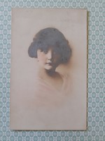 Old photo postcard 1916 little girl portrait vintage postcard