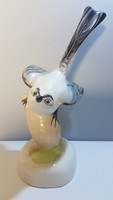 Hibátlan aquincumi őszapó madár, porcelán figura