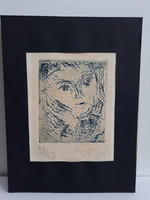 Béla Czóbel: original etching