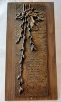 R. Kiss Lenke zsűrizett bronz falikép - Tavaszi szél vizet áraszt ....