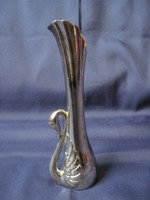 Fém hattyú váza 17,5 cm