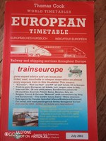 Thomas Cook European timetable 2003 July vonat menetrend
