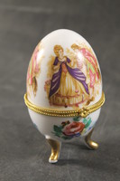Barokk jelenetes tojásgyűrűtartó 950