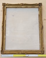 Arany blondel képkeret szűk 30x40 cm, de inkább 30x39,5 cm (1839)