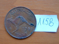 AUSZTRÁLIA 1 PENNY 1964 KENGURU (p) - Perth Mint, Australia, one dot after "PENNY' #1158