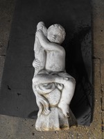Szökőkút Csobogó kő Puttó szobor 70cm Kastély kerti Fagyálló Műkő tömör művészi szobor