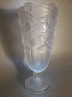 BAROLAC Joseph Inwald 1930 dizájn cseresznyés üveg váza