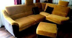 Brand New Velvet Corner Sofa
