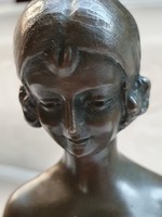Dh chiparus - art deco style bronze statue