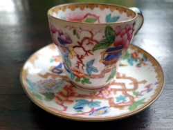 Rare antique English pattern coffee cup with saucer chinese tree 2067 decor