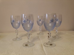 Hand-painted wine glasses (6 pcs) - Slovak adf