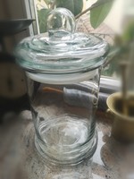 Sütemény tároló óriás üveg edény 33 x 20 cm