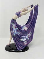 Dekoratív Goldscheider porcelán táncosnő- Sérült- CZ