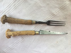 AGANCSnyelű kés és villa-az 1880-1900-as évekből-